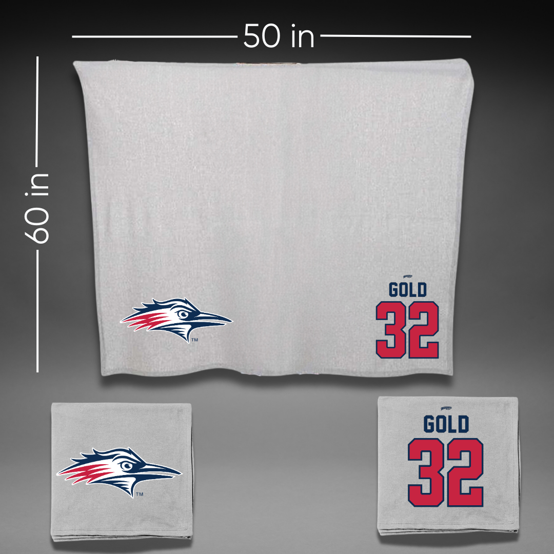 Metropolitan State University of Denver Soccer Gray Blanket - #32 Brooklyn Gold