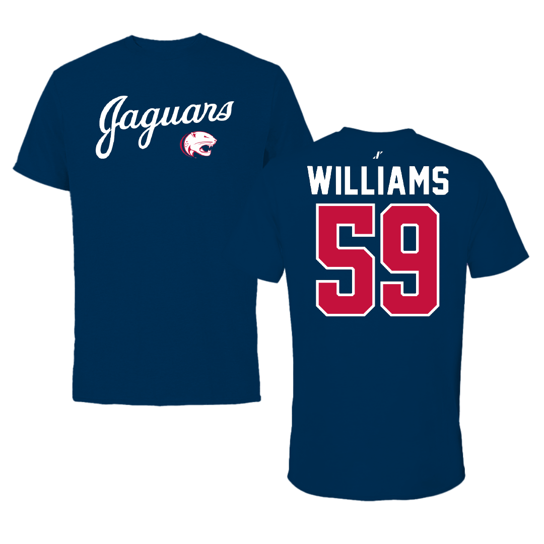University of South Alabama Football Navy General Performance Tee - #59 Sam Williams