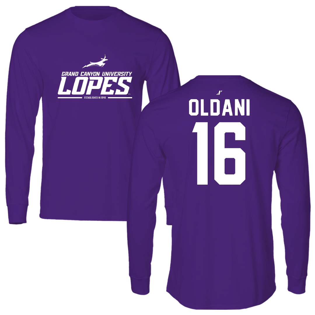 Grand Canyon University Volleyball Purple General Performance Long Sleeve - #16 Connor Oldani