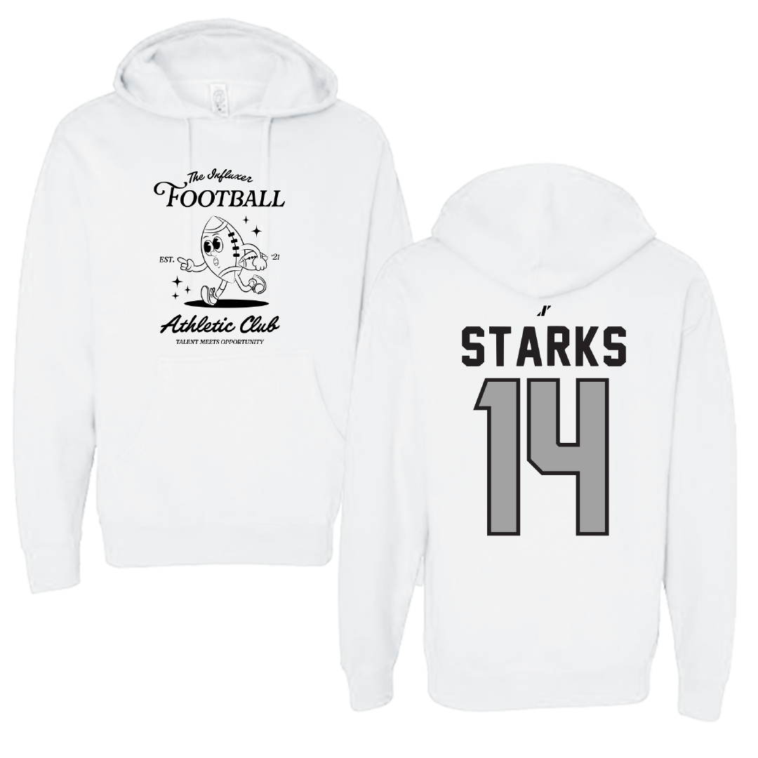 Football White Influxer Athletic Club Hoodie - #14 Tyriq Starks