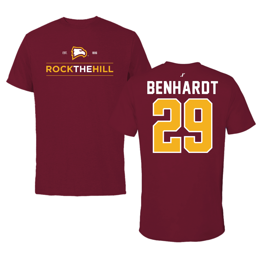 Winthrop University Baseball Garnet General Tee - #29 Alan Benhardt