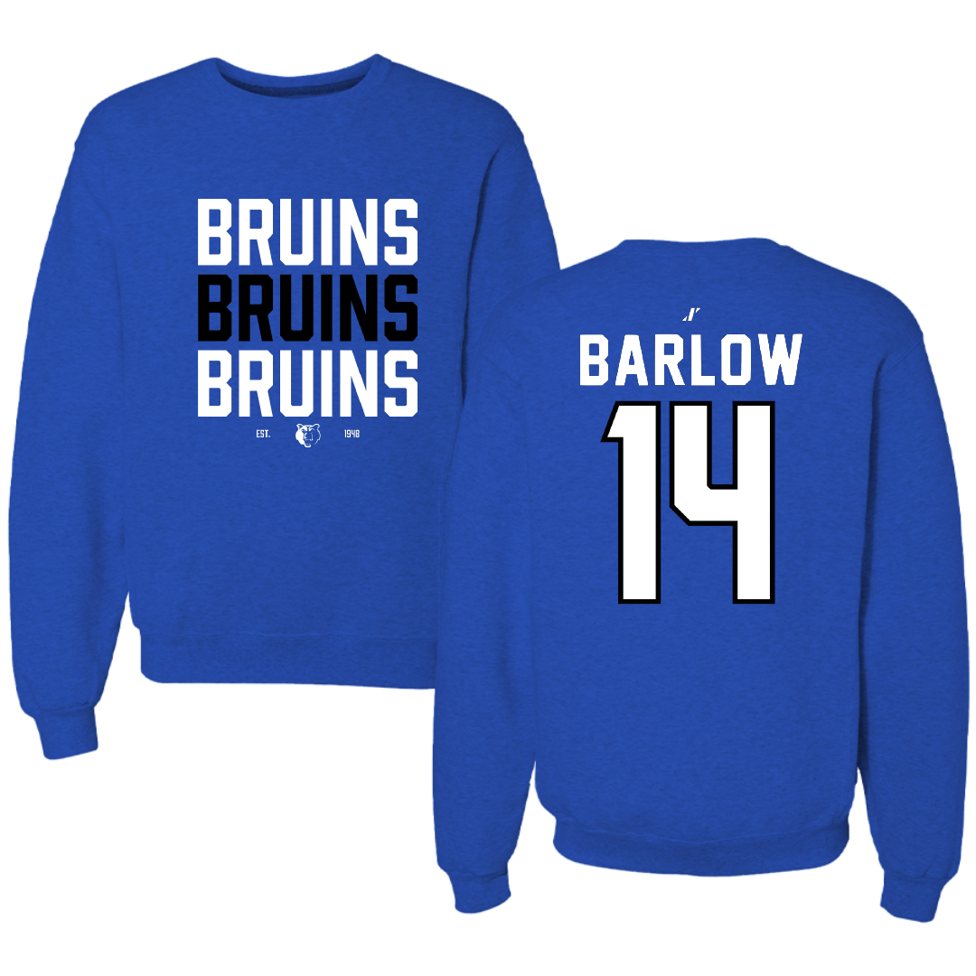 Salt Lake Community College Softball Blue General Crewneck - #14 Hannah Barlow