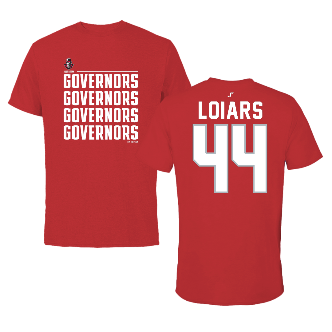 Austin Peay State University Beach Volleyball Red General Tee - #44 Emma Loiars