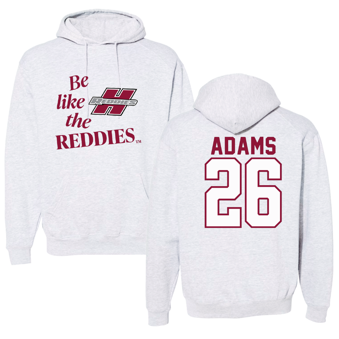 Henderson State University Football Light Gray Be Like Us Hoodie - #26 Devon Adams