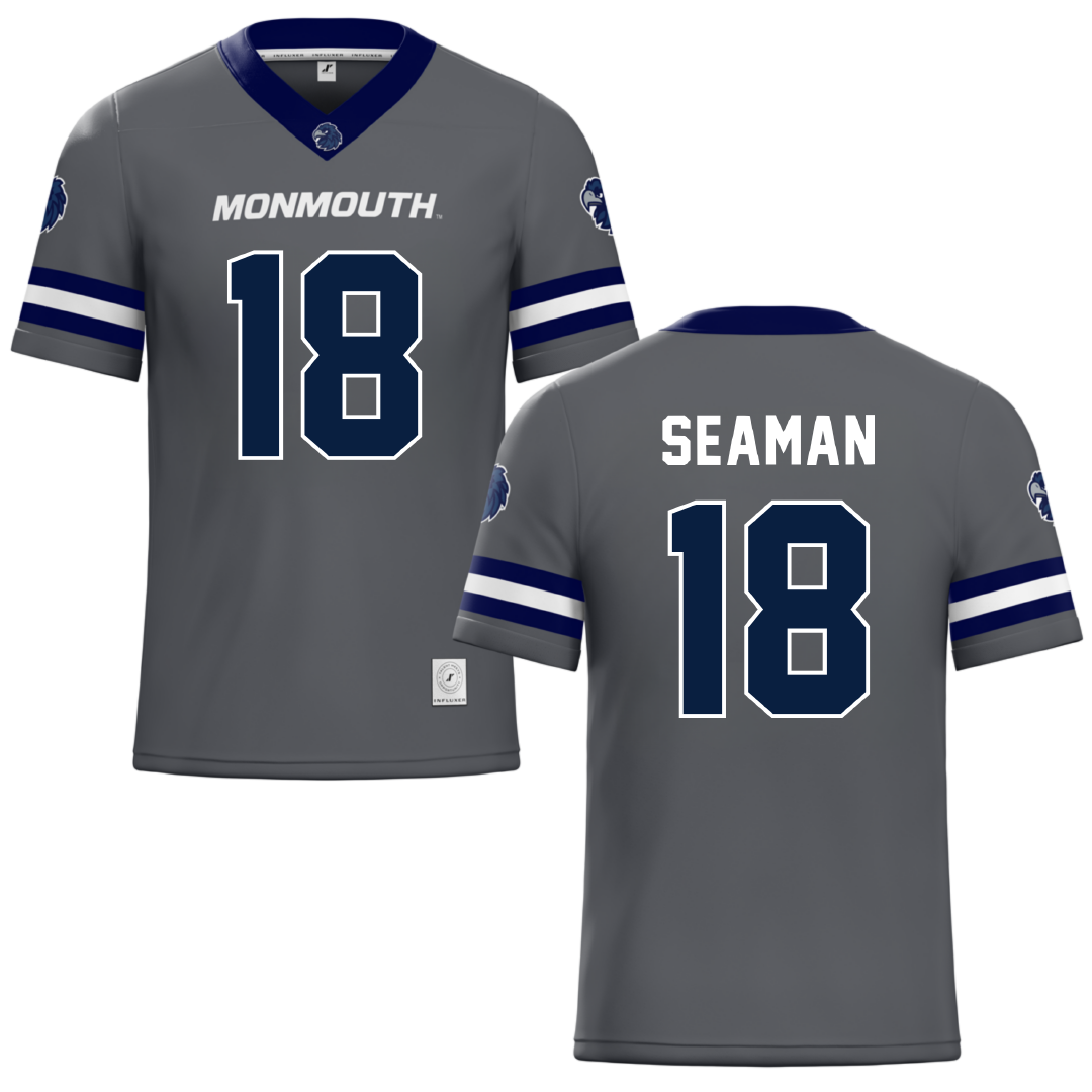 Monmouth University Gray Lacrosse Jersey - #18 Gavin Seaman