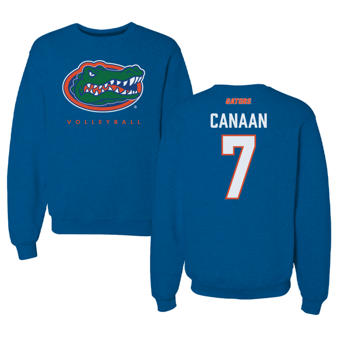 University of Florida Volleyball Blue Mascot Crewneck - #7 Emily Canaan