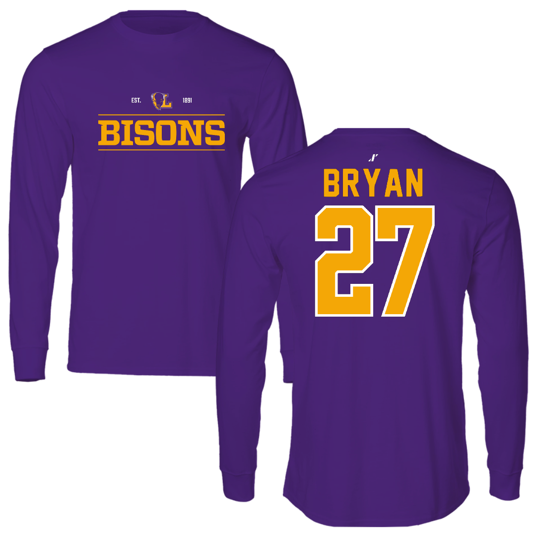 Lipscomb University Soccer Purple General Long Sleeve - #27 William Bryan