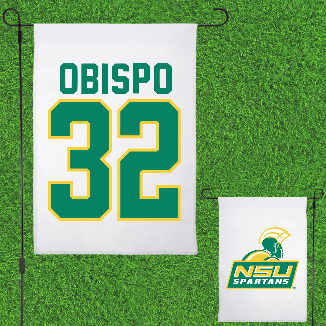 Norfolk State University Softball White Garden Flag - #32 Emree Obispo