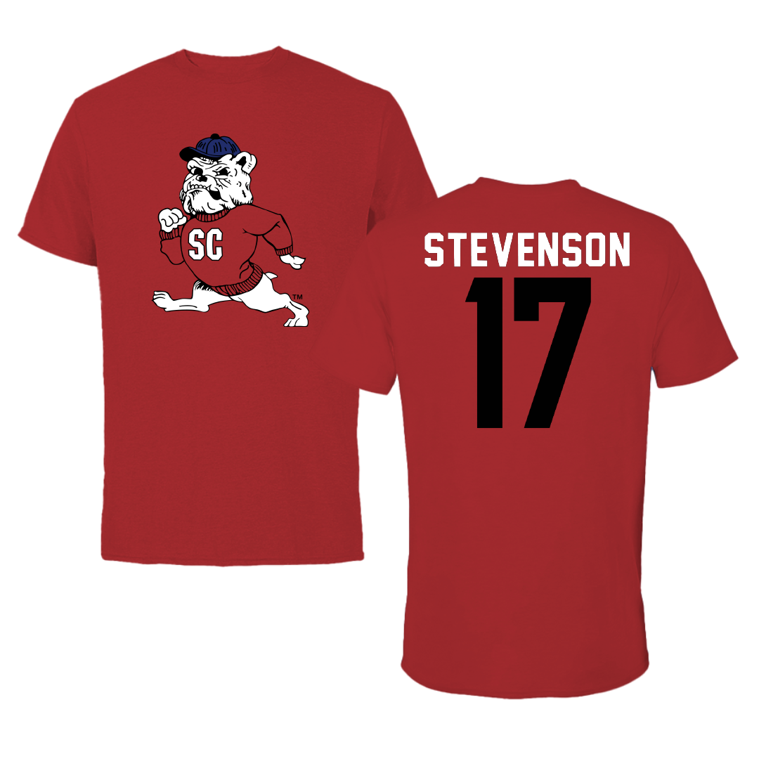 South Carolina State University Volleyball Canvas Red Tee - #17 Trinity Stevenson
