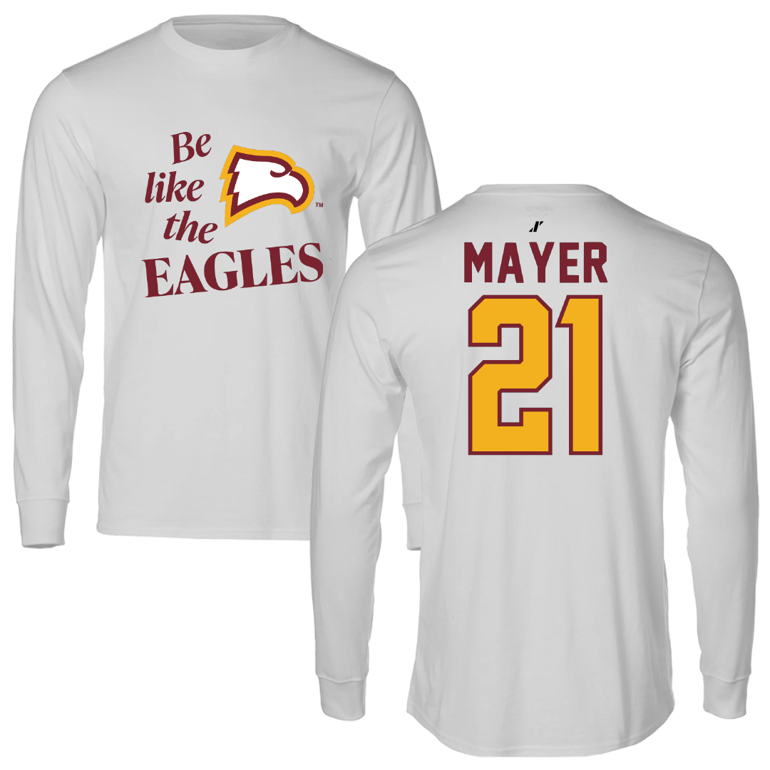 Winthrop University Lacrosse Light Gray Be Like Us Performance Long Sleeve - #21 Madison Mayer