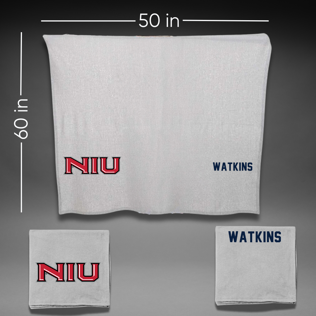 Northern Illinois University TF and XC Gray Blanket - Malia Watkins