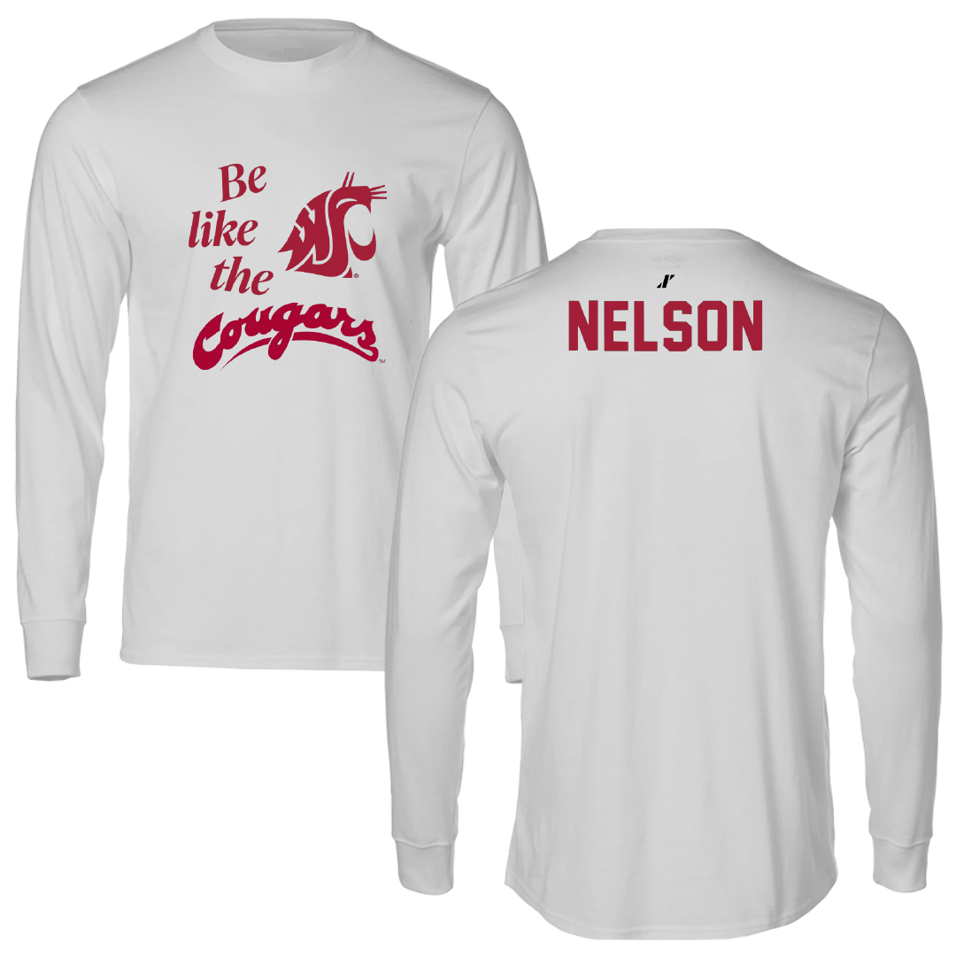 Washington State University TF and XC Light Gray Be Like Us Long Sleeve - Seth Nelson