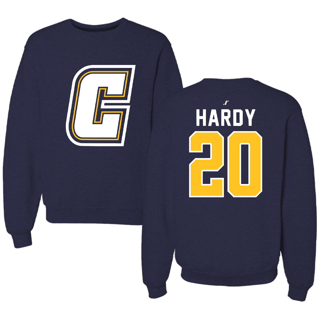 Coker University Baseball Navy Crewneck - #20 Jacob Hardy