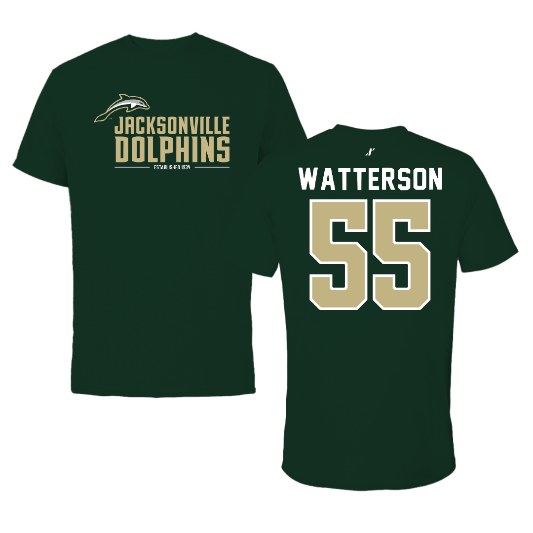 Jacksonville University Softball Forest Green General Tee - #55 Dacie Watterson