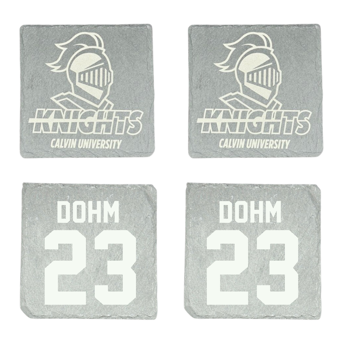Calvin University Football Stone Coaster (4 Pack)  - #23 Tate Dohm
