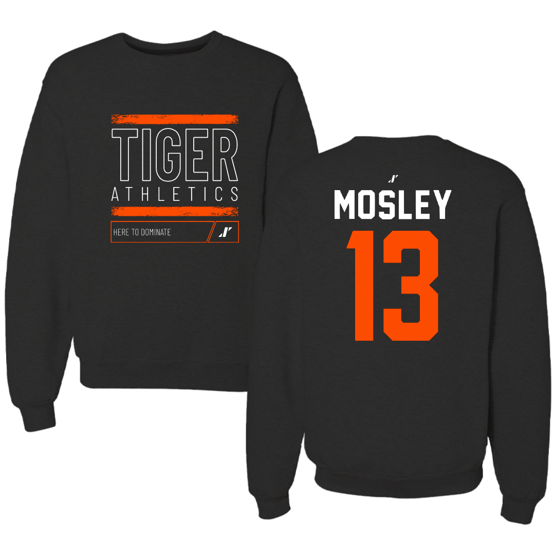 East Central University Basketball Black Dominate Crewneck - #13 Peyton Mosley