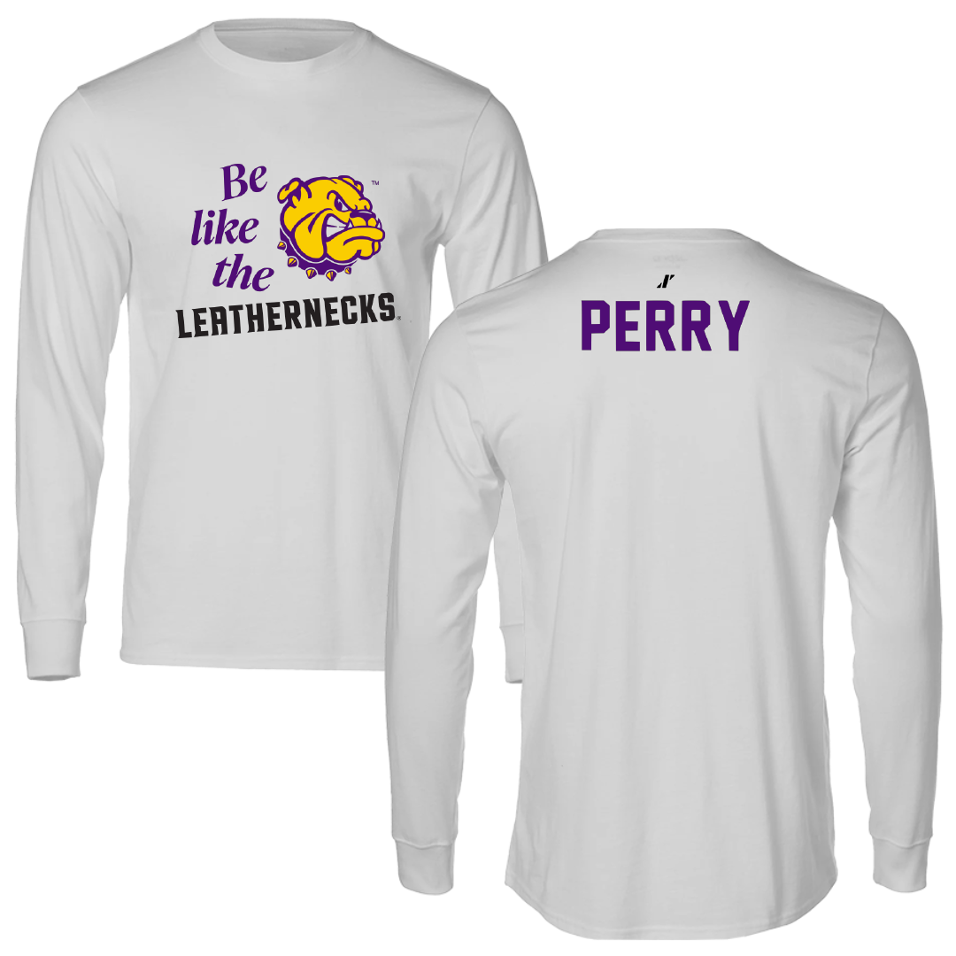 Western Illinois University TF and XC Light Gray Be Like Us Long Sleeve - Robert Perry