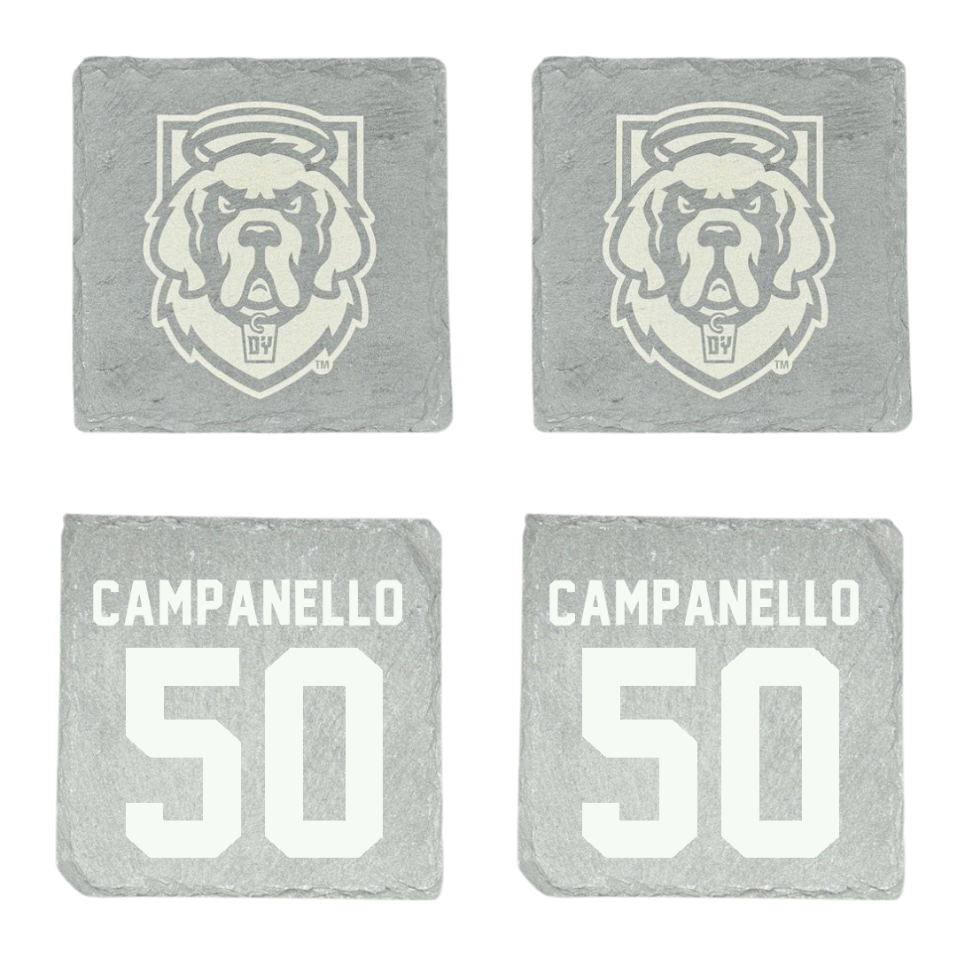 D'Youville University Bowling Stone Coaster (4 Pack)  - #50 Haley Campanello