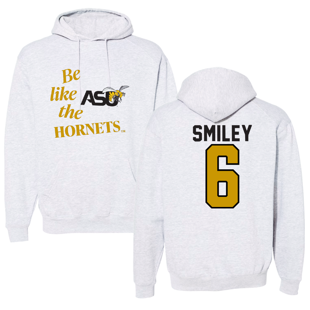 Alabama State University Baseball Light Gray Be Like Us Hoodie - #6 Demarckus Smiley