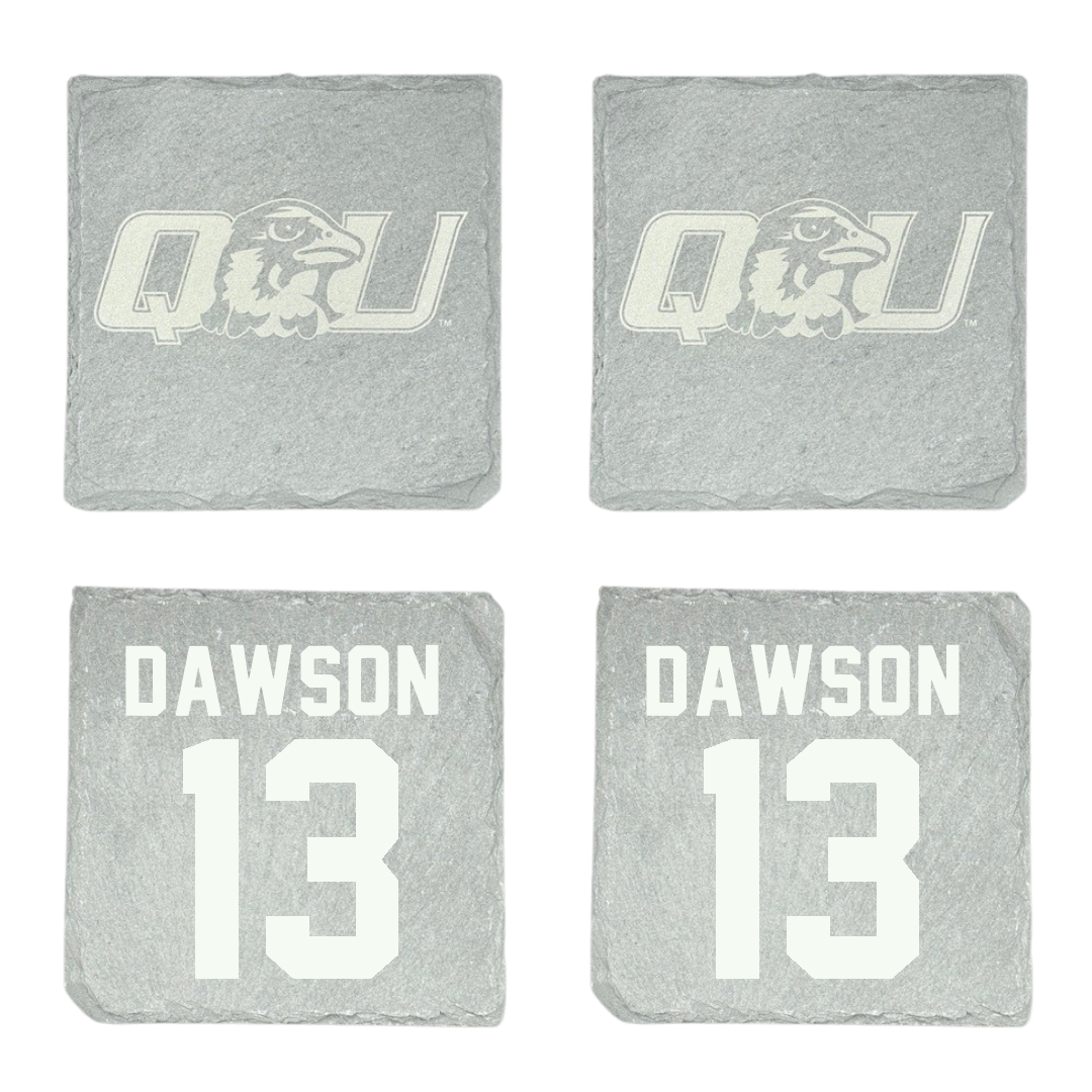 Quincy University Basketball Stone Coaster (4 Pack)  - #13 Janiece Dawson