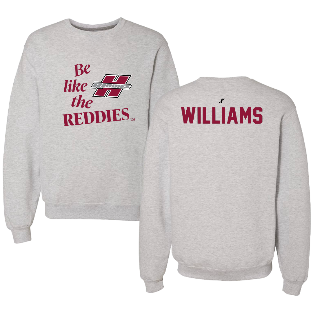 Henderson State University POM Light Gray Be Like Us Crewneck - Hillary Williams