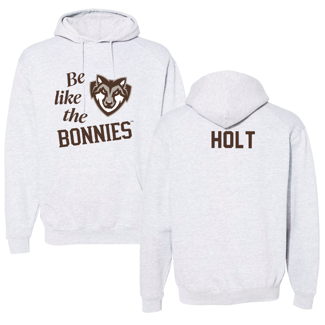 St. Bonaventure University TF and XC Light Gray Be Like Us Hoodie - Aiden Holt