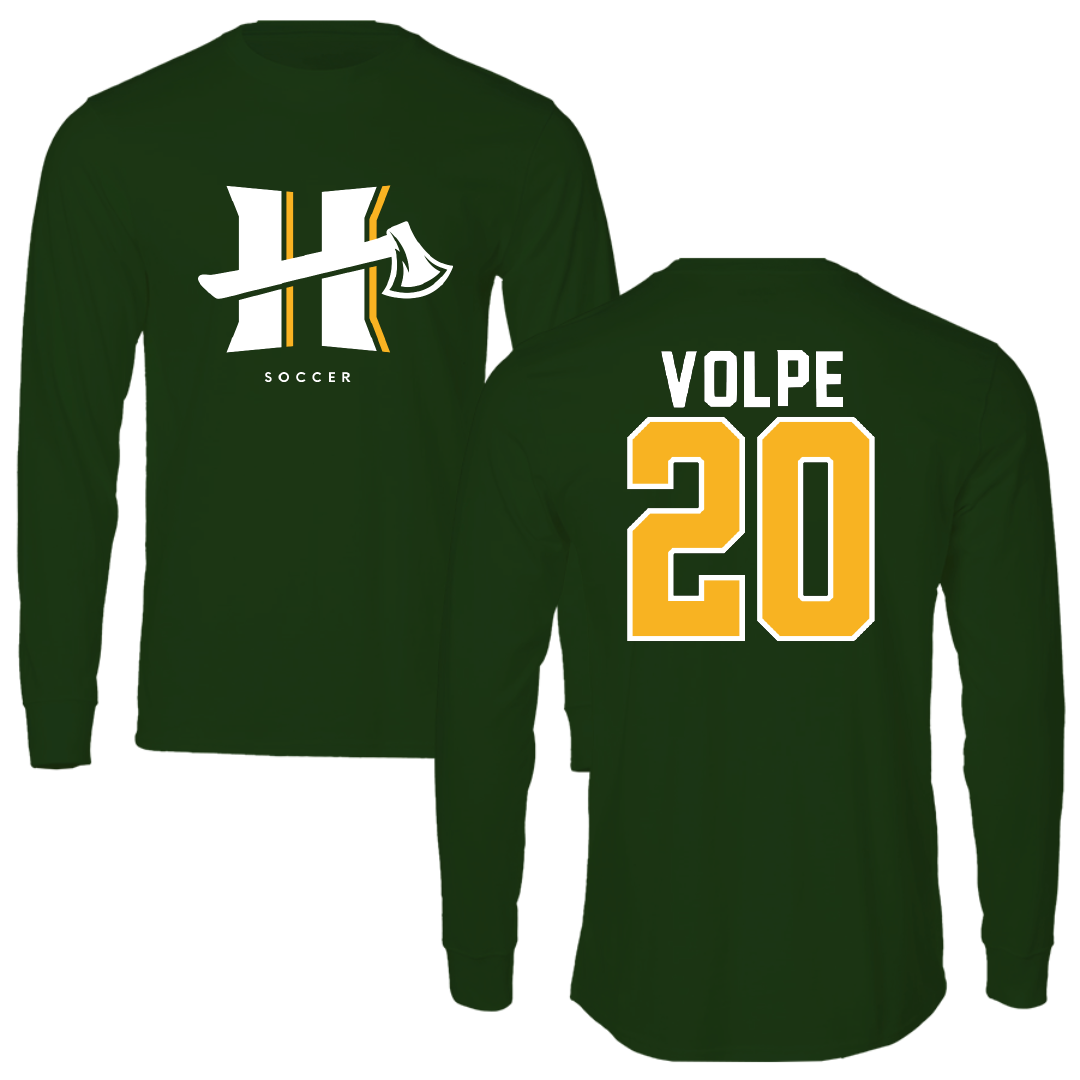 Cal Poly Humboldt Soccer Forest Green Long Sleeve - #20 Marissa Volpe