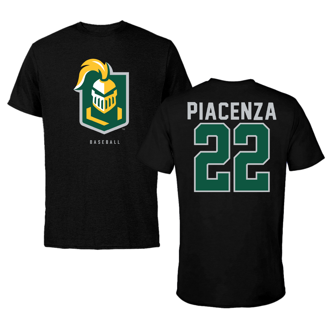 New Jersey City University Baseball Black Tee - #22 Brandon Piacenza