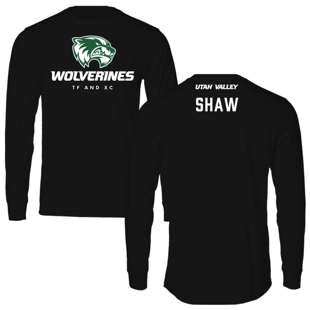 Utah Valley University TF and XC Black Performance Long Sleeve - Elyssa Shaw