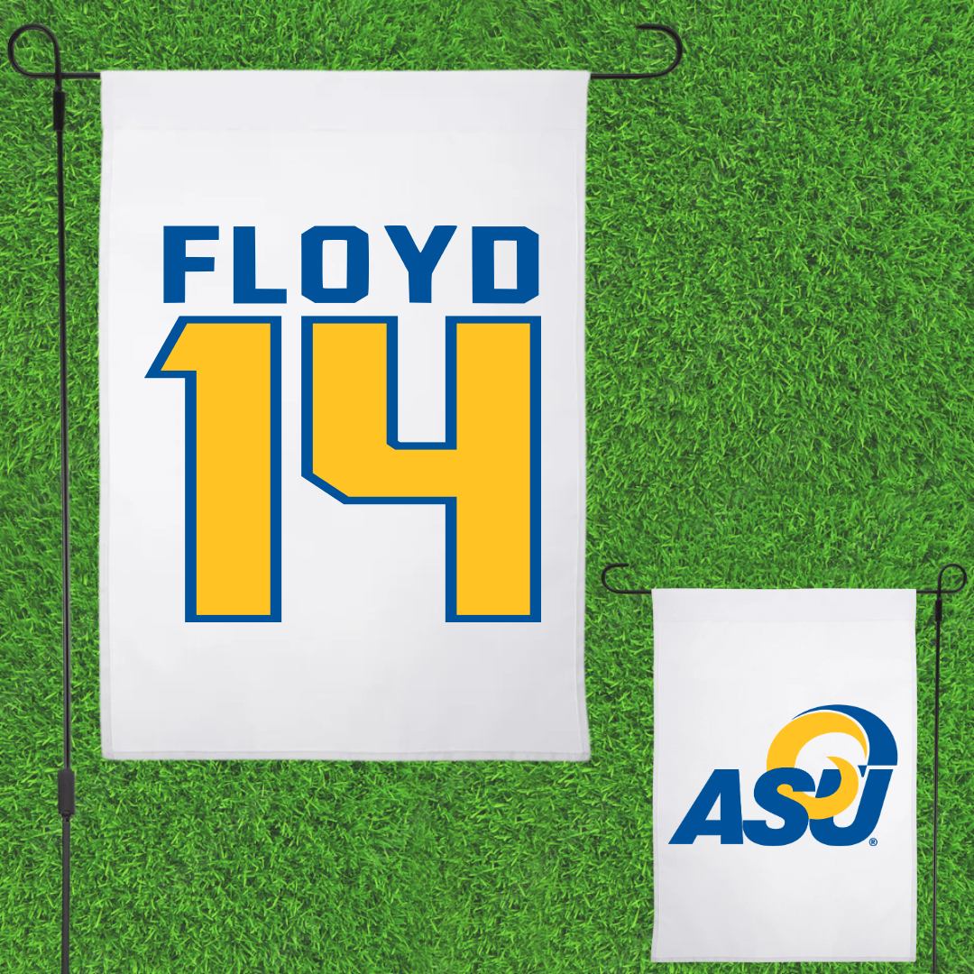 Angelo State University Softball White Garden Flag - #14 Cheyenne Floyd