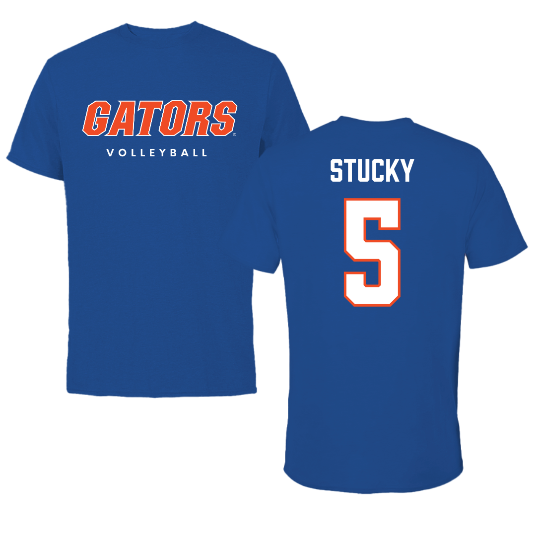 University of Florida Volleyball True Royal Performance Tee - #5 Alexis Stucky