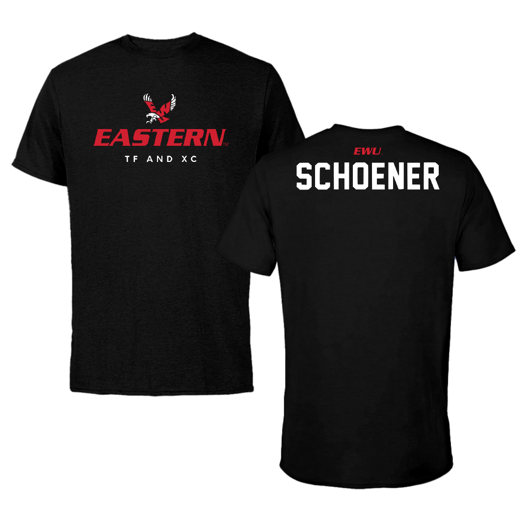 Eastern Washington University TF and XC Black Eastern Tee - Saira Schoener