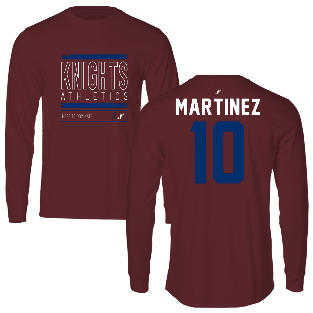 Fairleigh Dickinson University-Metropolitan Campus Soccer Maroon Dominate Long Sleeve - #10 Laura Martinez