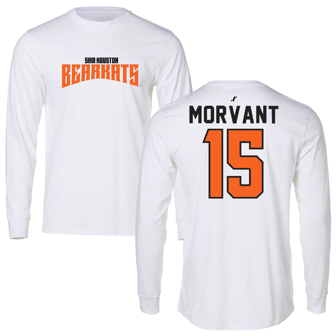 Sam Houston State University Volleyball White Classic Long Sleeve - #15 McKenzie Morvant