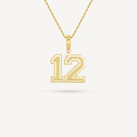 Gold Presidents Pendant and Chain - #12 Elijah Cobb