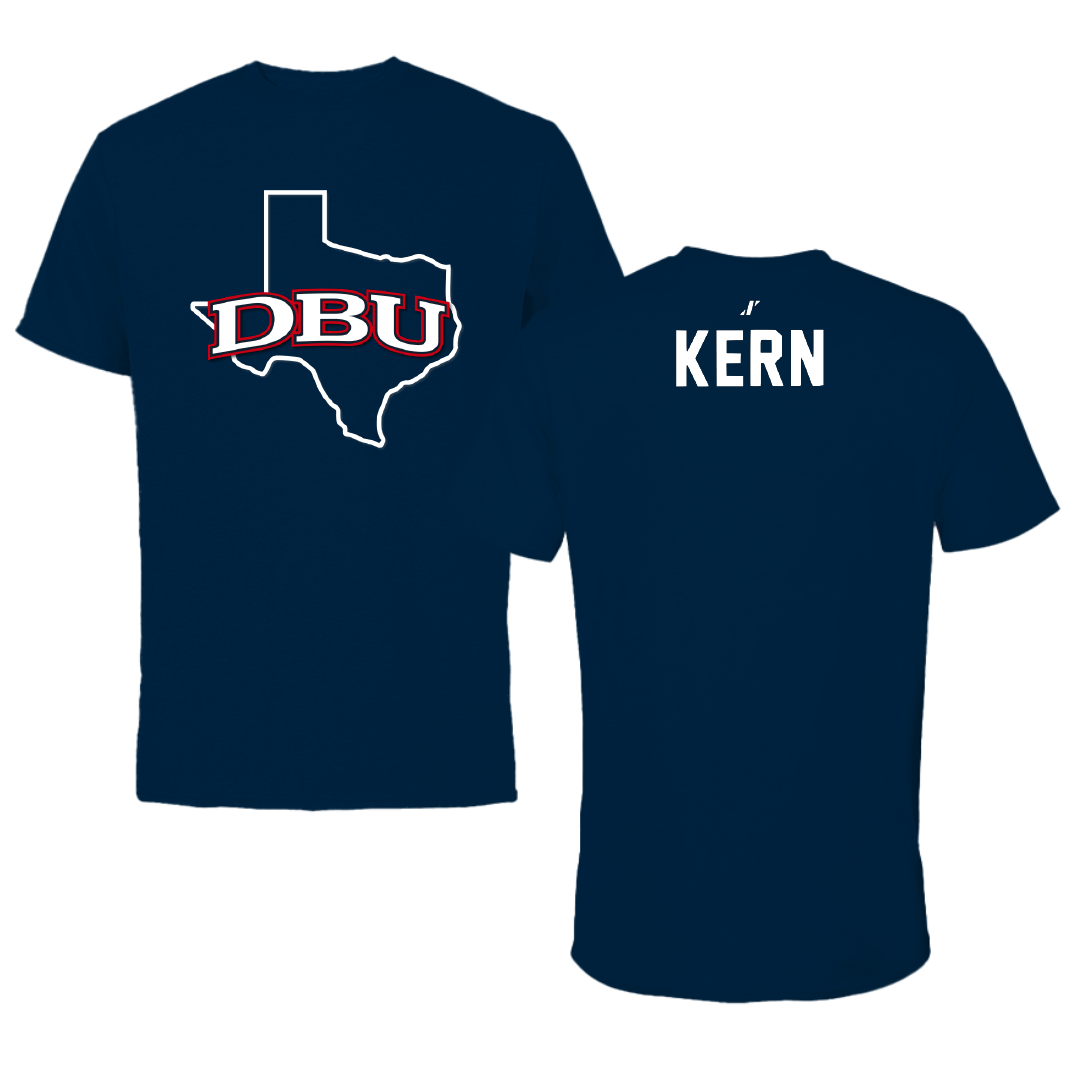 Dallas Baptist University TF and XC Navy State Performance Tee - Emily Kern