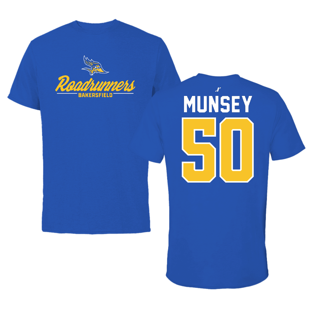 California State University-Bakersfield Softball Blue General Performance Tee - #50 Karissa Munsey
