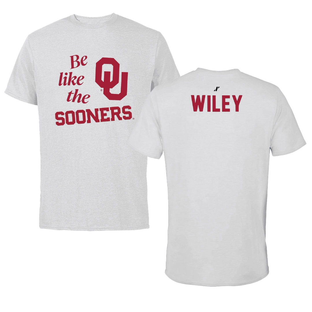University of Oklahoma Wrestling Light Gray Be Like Us Performance Tee - John Wiley