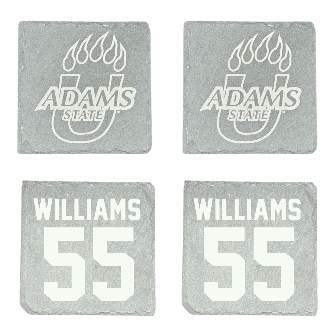 Adams State University Football Stone Coaster (4 Pack)  - #55 Quincy Williams