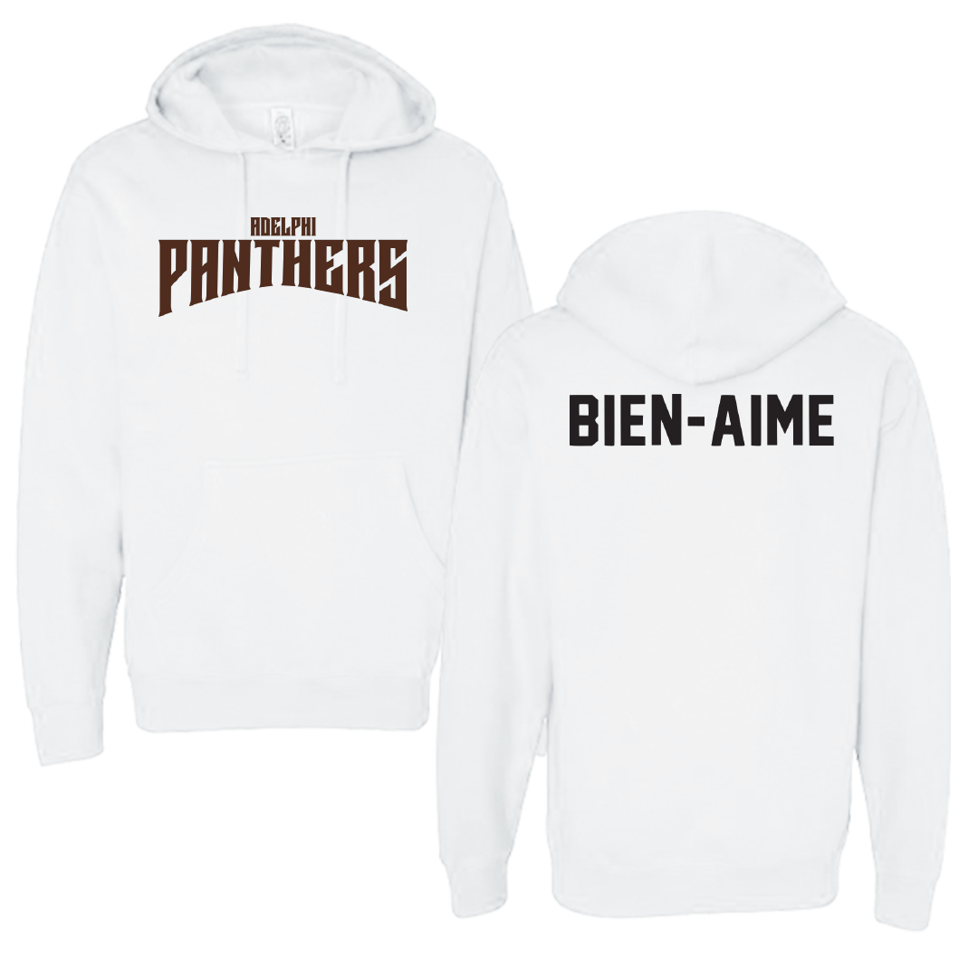 Adelphi University TF and XC White Classic Hoodie - Christian Bien-Aime