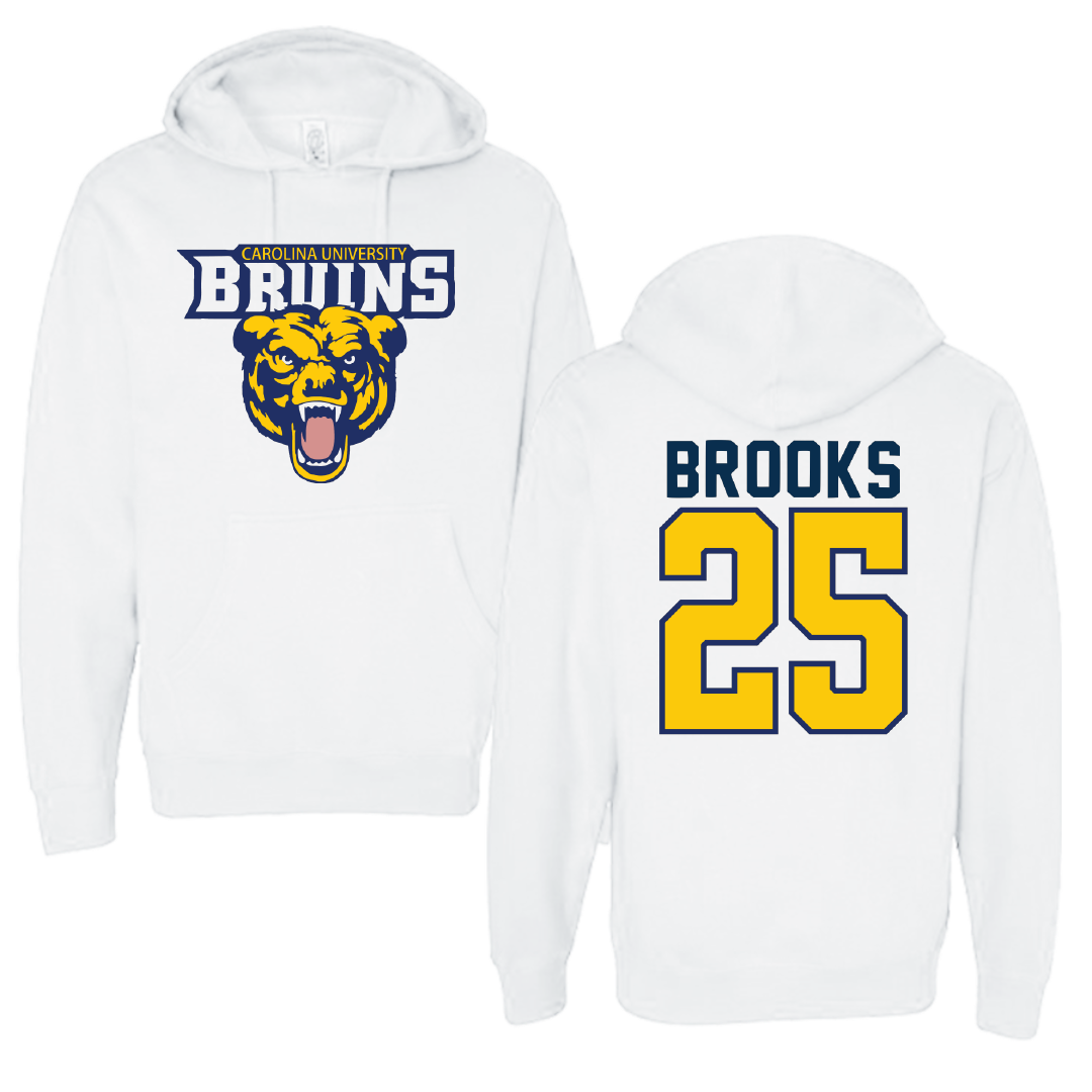 Carolina University Baseball White Hoodie - #25 Jase Brooks