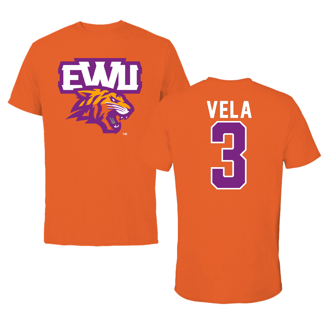 Edward Waters University Softball Orange Performance Tee - #3 Hailey Vela