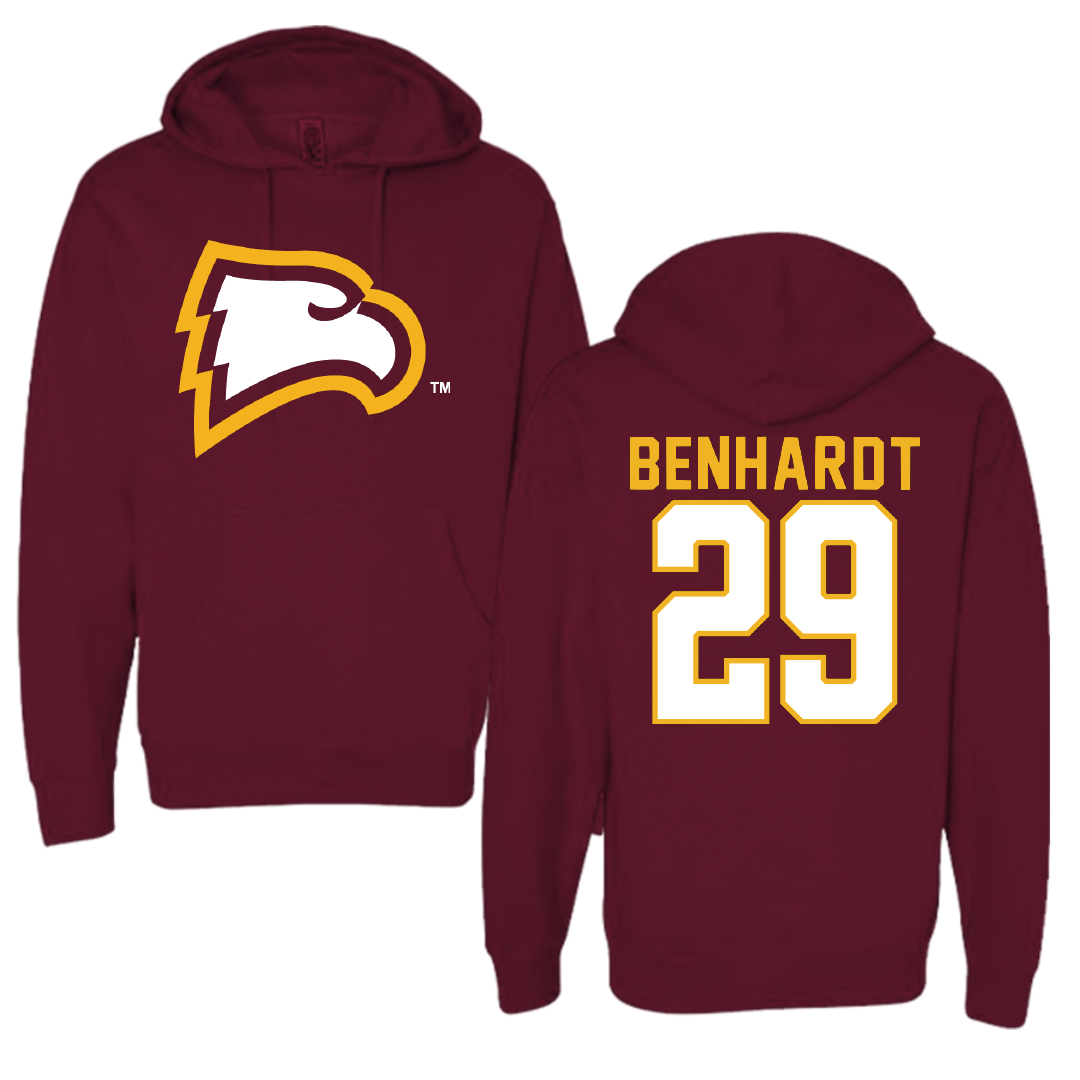 Winthrop University Baseball Garnet Hoodie - #29 Alan Benhardt