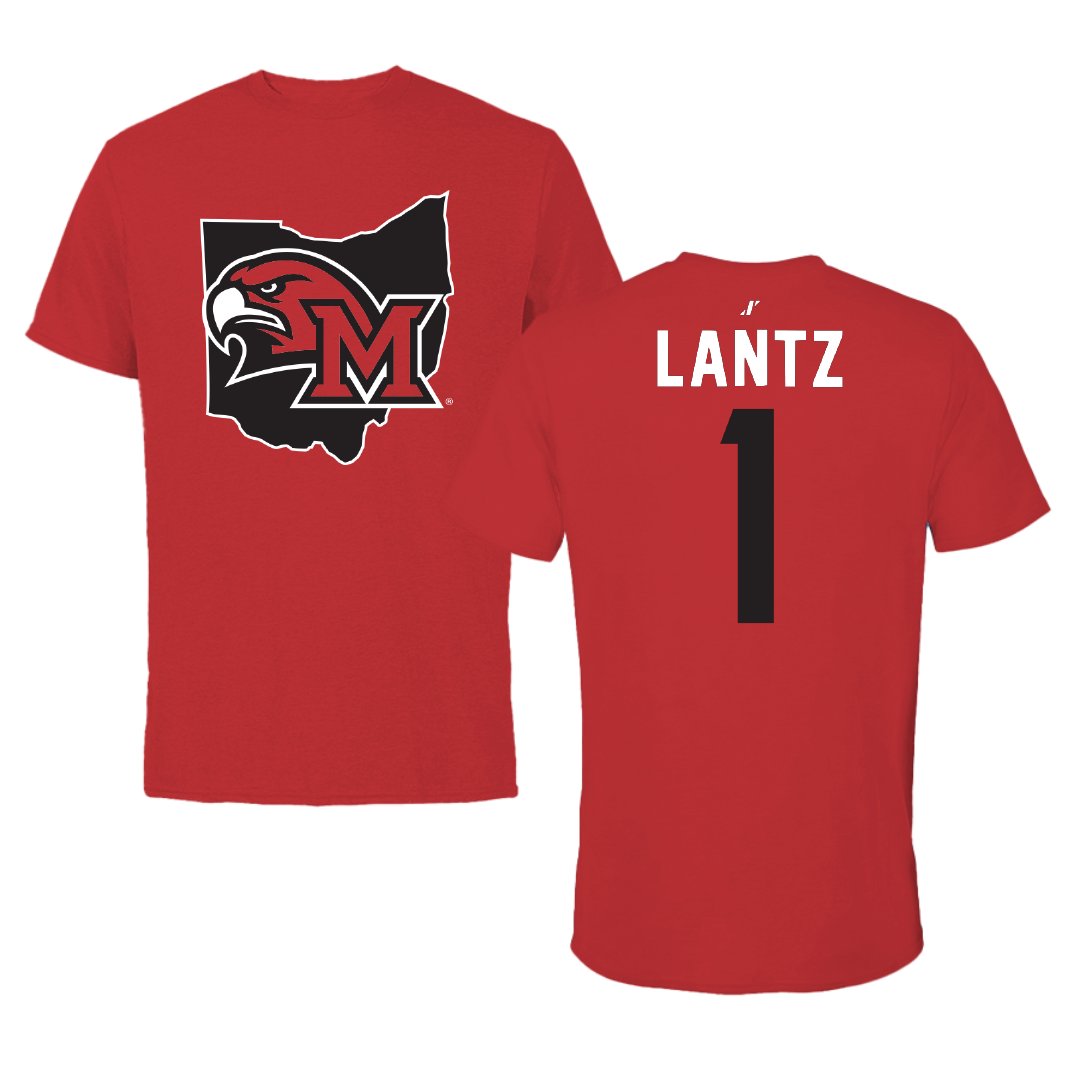 Miami University (Ohio) Volleyball Red State Performance Tee - #1 Raegan Lantz