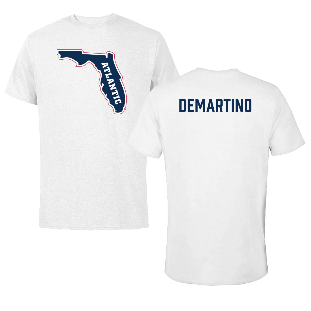 Florida Atlantic University Cheer White Tee - Laura DeMartino