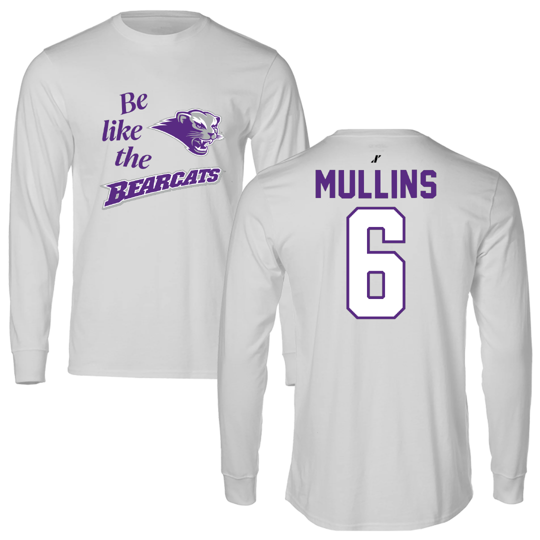 Southwest Baptist University Football Light Gray Be Like Us Performance Long Sleeve - #6 Canaan Mullins