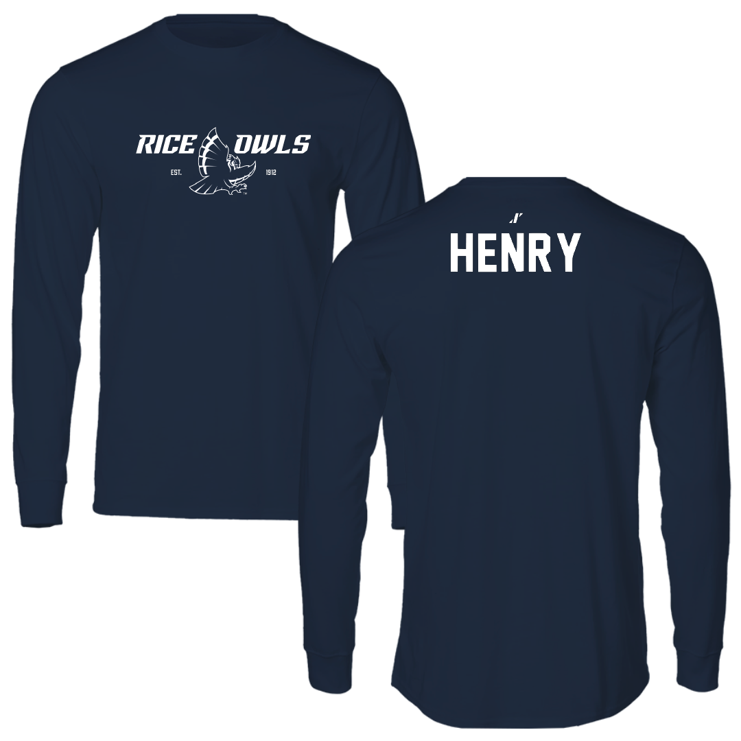 Rice University TF and XC Navy General Long Sleeve - Augustus Henry
