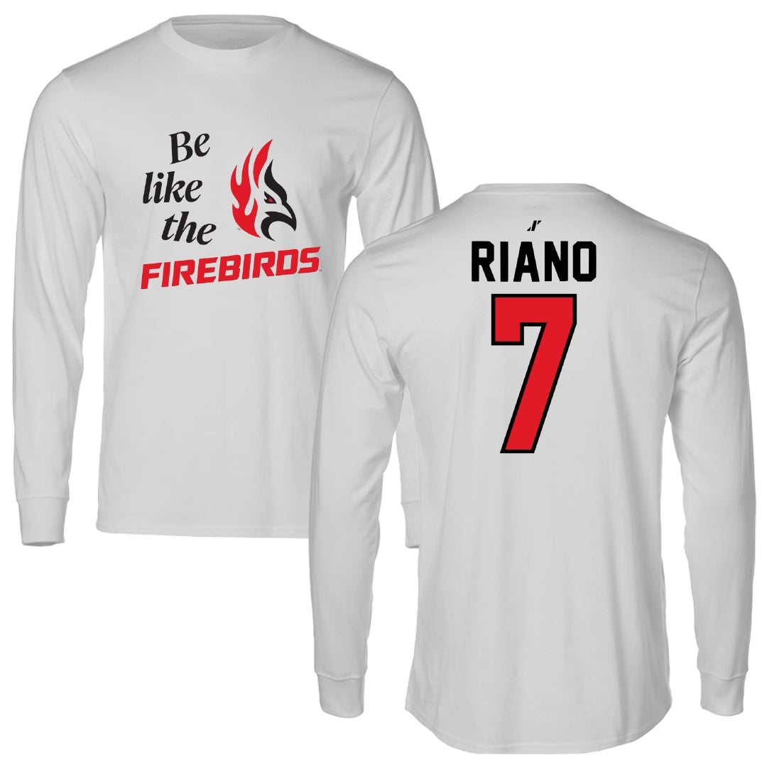 Carthage College Soccer Light Gray Be Like Us Performance Long Sleeve - #7 Samuel Riano