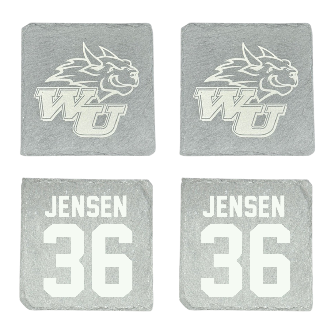 Webster University Baseball Stone Coaster (4 Pack)  - #36 Noah Jensen