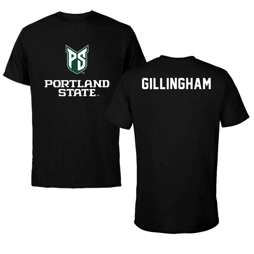 Portland State University TF and XC Black Block Performance Tee - Luke Gillingham